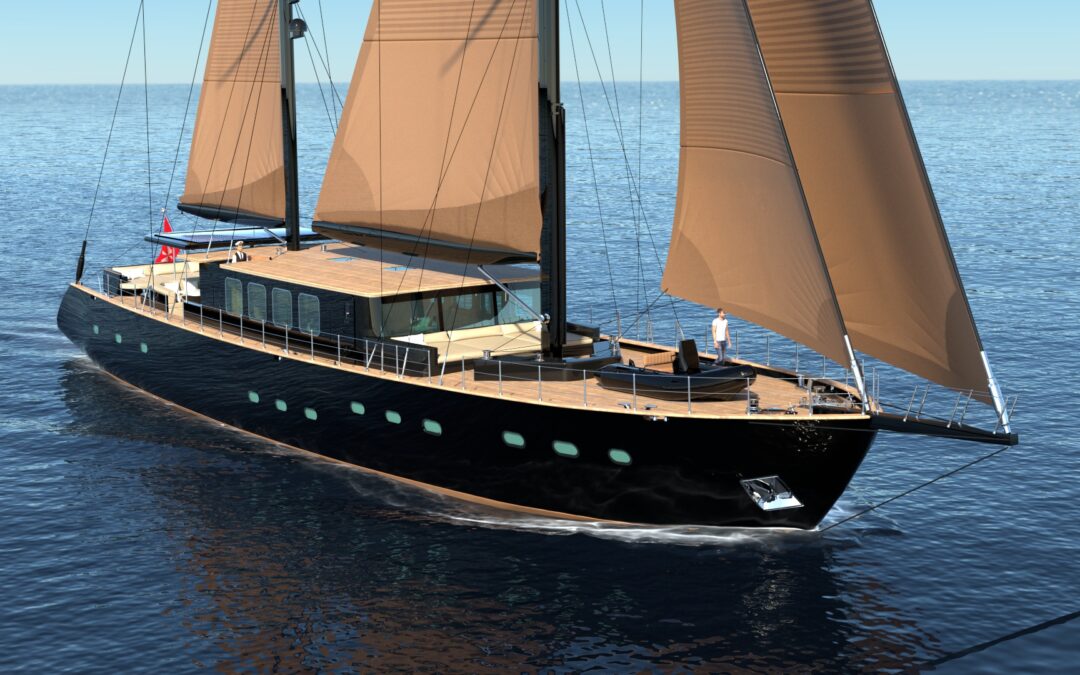 In-build 34m Sailing Yacht S/Y “Miti One” For Sale with Yacht & Villa